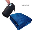 Manta premium “acturismo” gruesa verde esmeralda