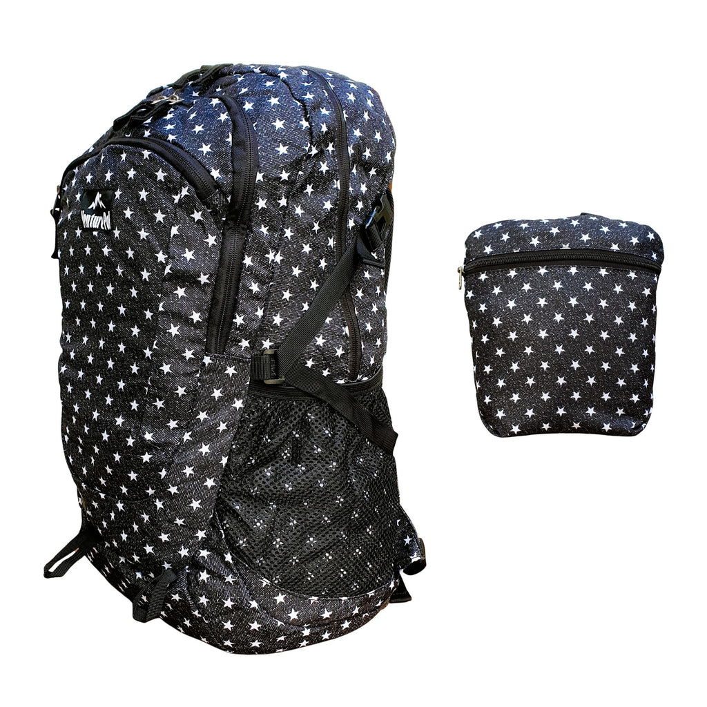 Mochila plegable grande VENTURE PAL negro de 45 L