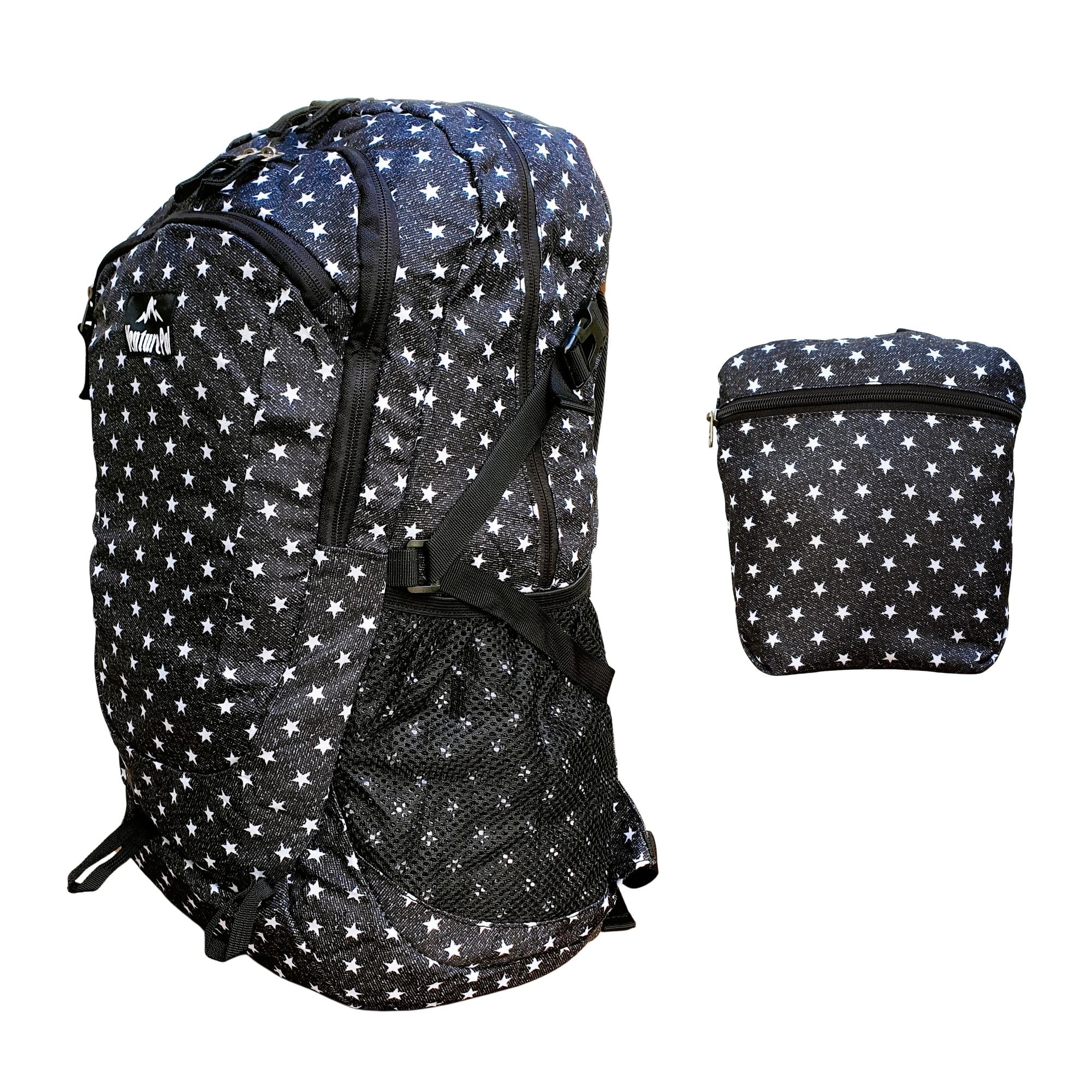 Mochila plegable grande VENTURE PAL negro de 45 L