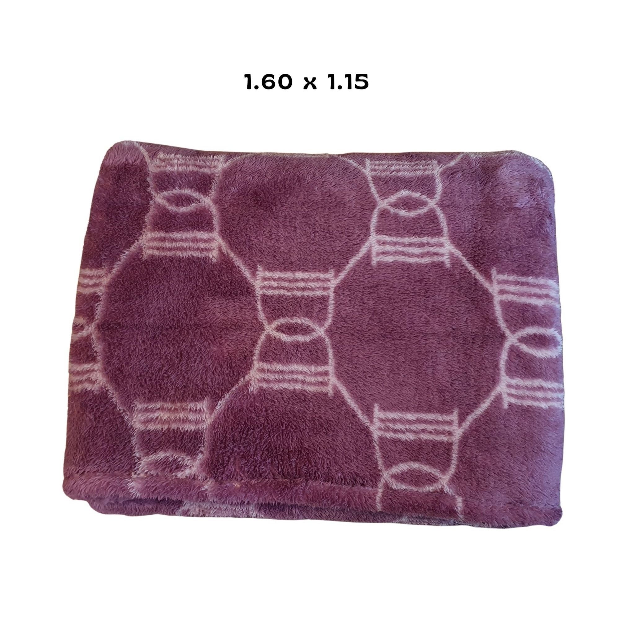 Manta premium “acturismo” gruesa morado con diseño