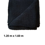 Manta premium “acturismo” semigruesa negra