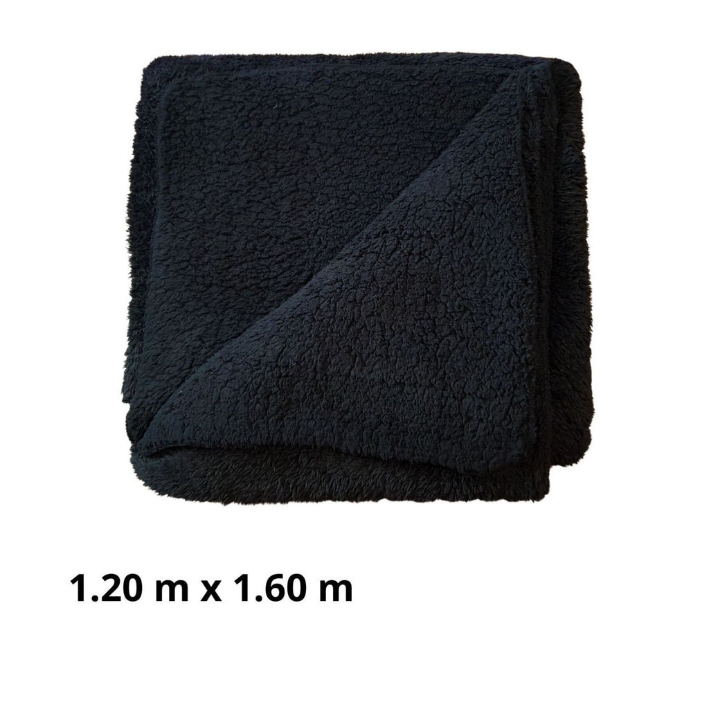 Manta premium “acturismo” semigruesa negra