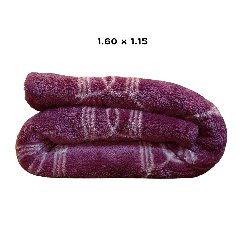 Manta premium “acturismo” gruesa morado con diseño