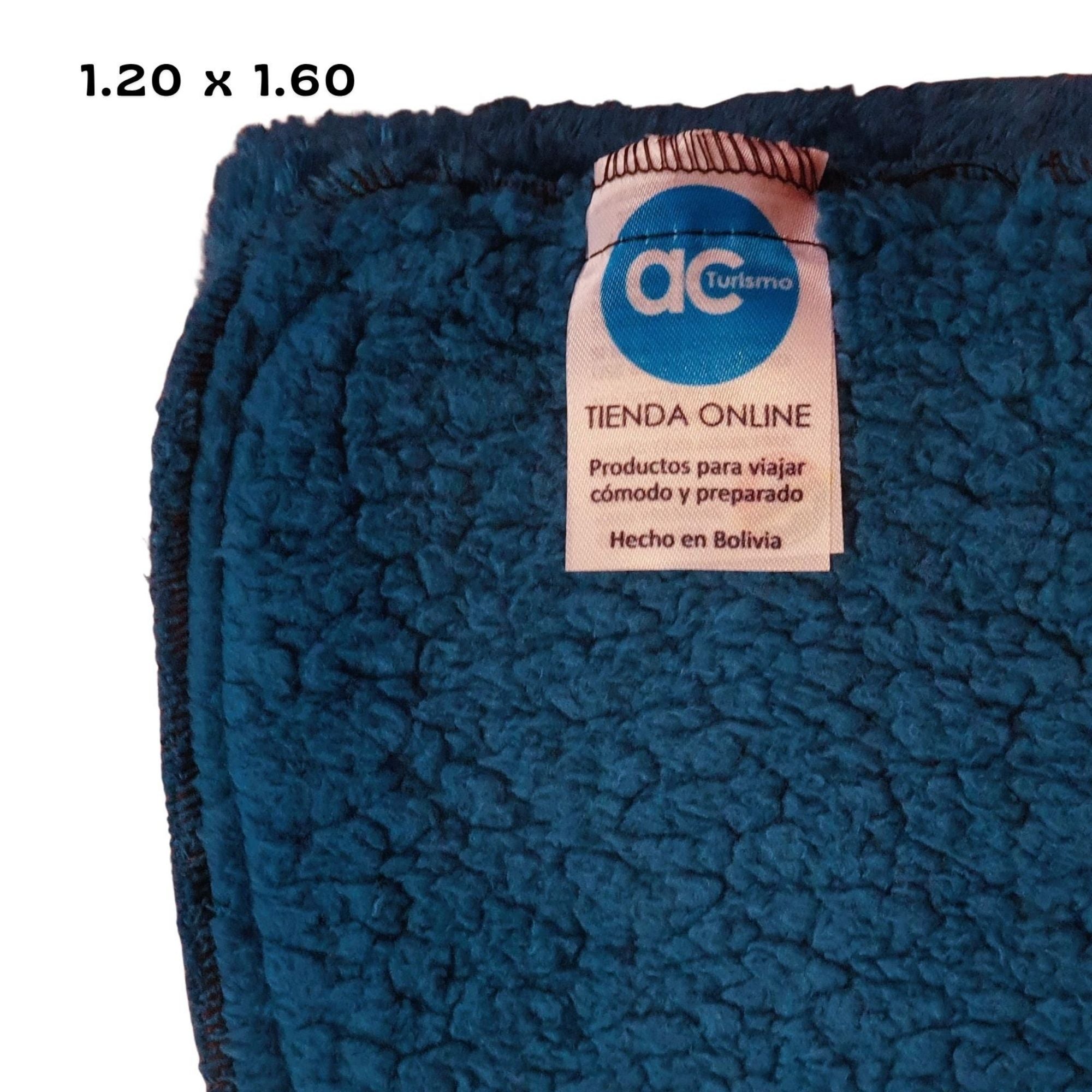 Manta premium “acturismo” gruesa verde esmeralda