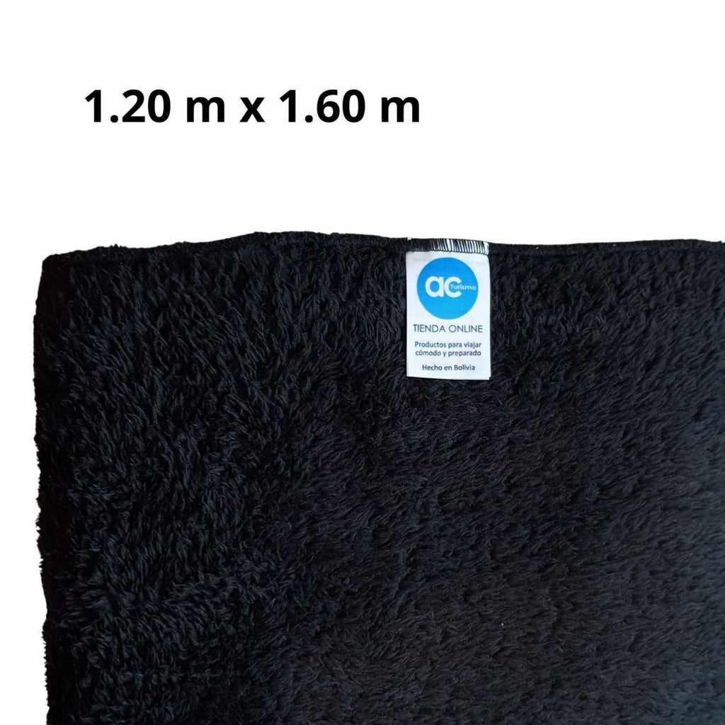 Manta premium “acturismo” semigruesa negra