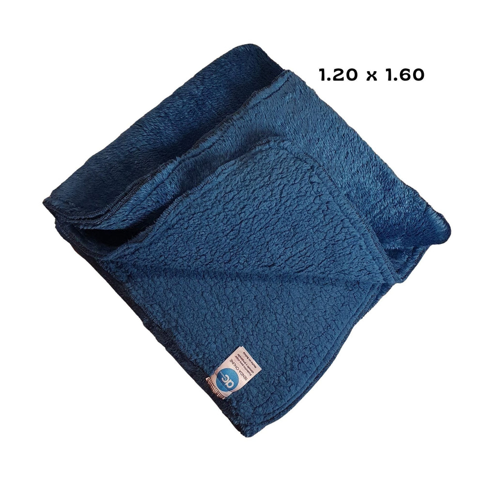 Manta premium “acturismo” gruesa verde esmeralda